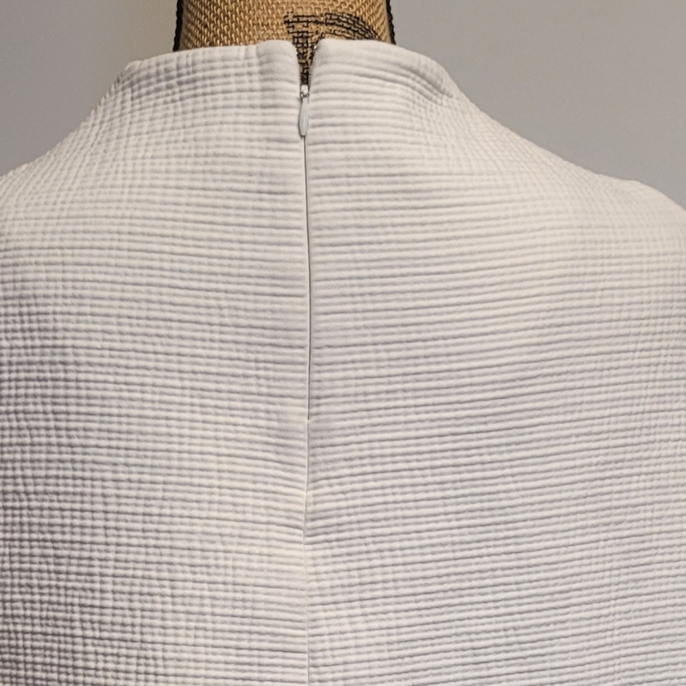 Rosie Assoulin White Textured Long Sleeve Top - Picture 8 of 10